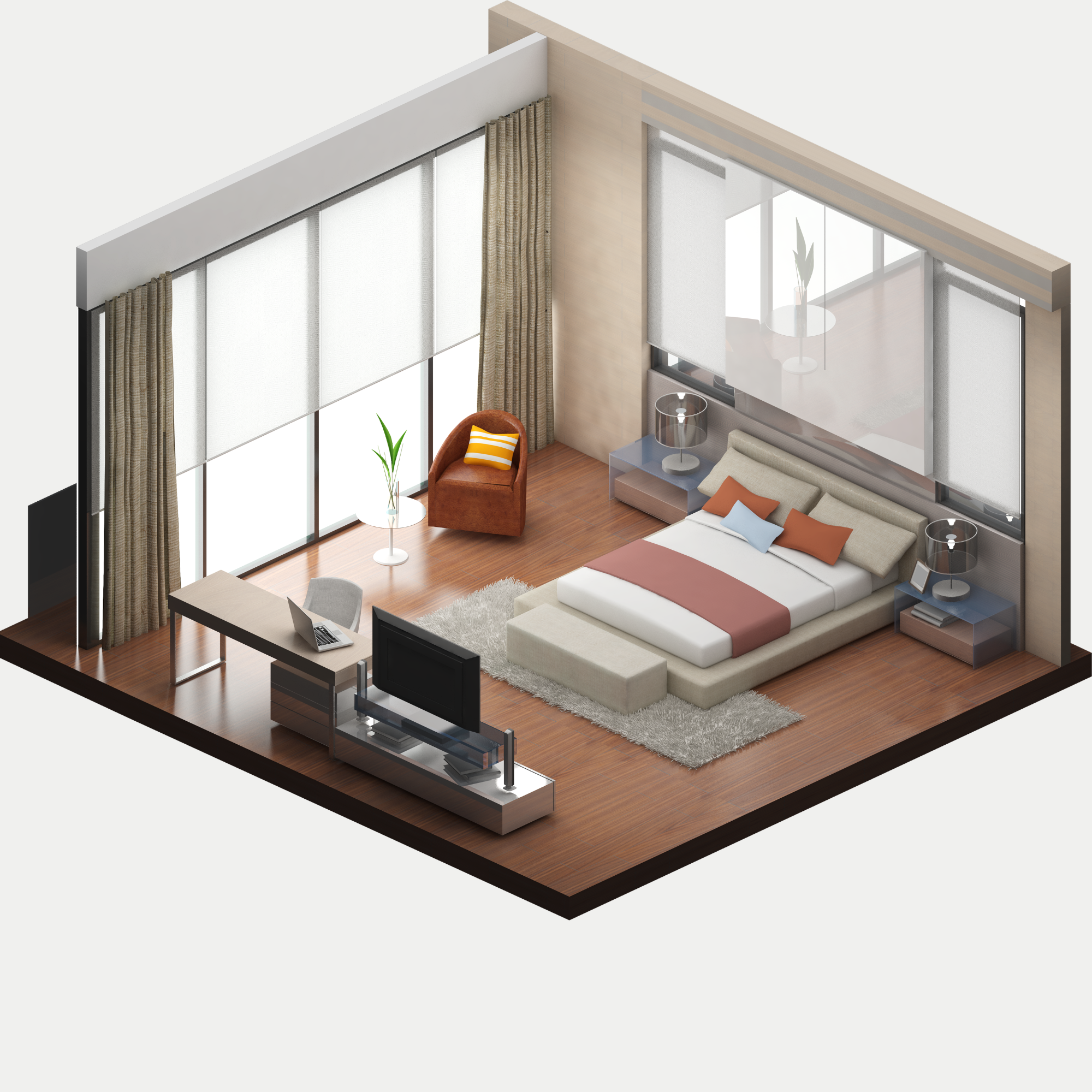 Modern rental property interior covered by Conexion landlord insurance